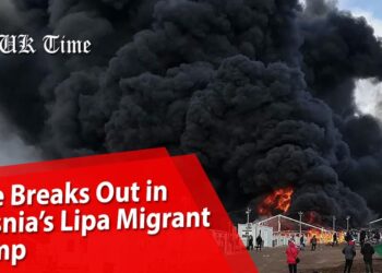 Fire Breaks Out in Bosnia’s Lipa Migrant Camp