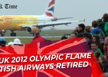 2012 Olympic Flame Airplane of British Airways Retired