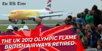 2012 Olympic Flame Airplane of British Airways Retired