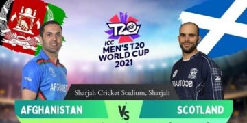 25 Oct Match Afghanistan vs Scotland, T20 World Cup 2021