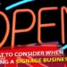 What to Consider When Starting a Signage Business