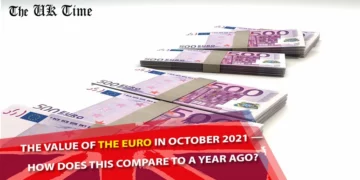 The value of the Euro in October 2021 — how does this compare to a year ago?