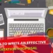 5 BEST TIPS TO WRITE AN EFFECTIVE DISSERTATION PROPOSAL