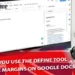 How Do You Use The Define Tool And Change Margins On Google Docs?
