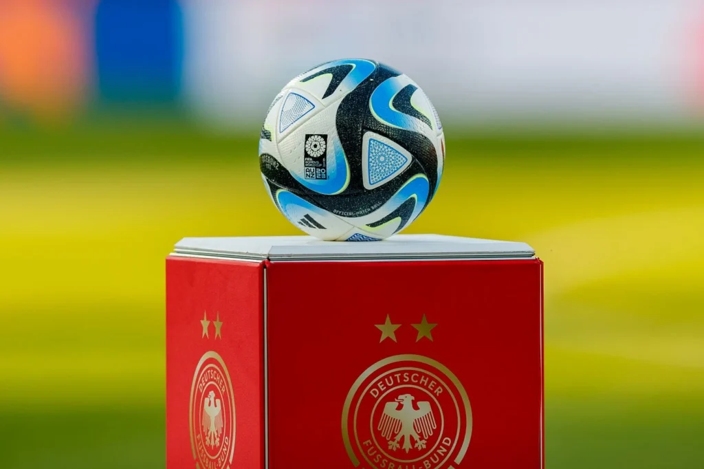 Football on a table